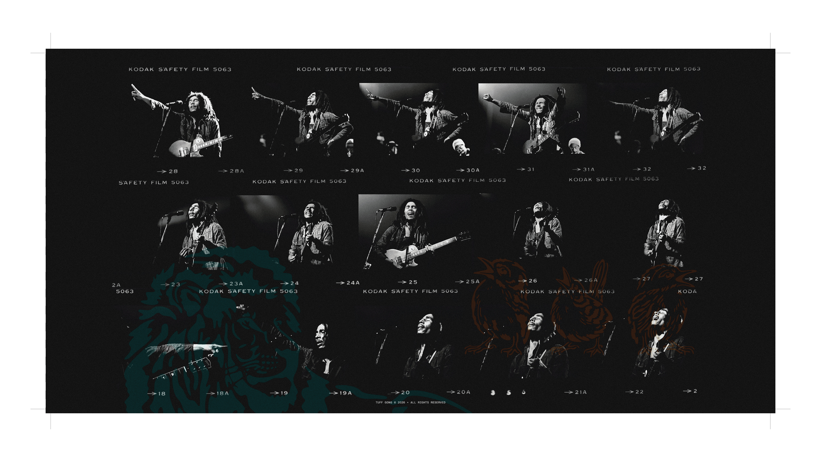 interior of a gatefold jacket
w/ crop marks + bleed